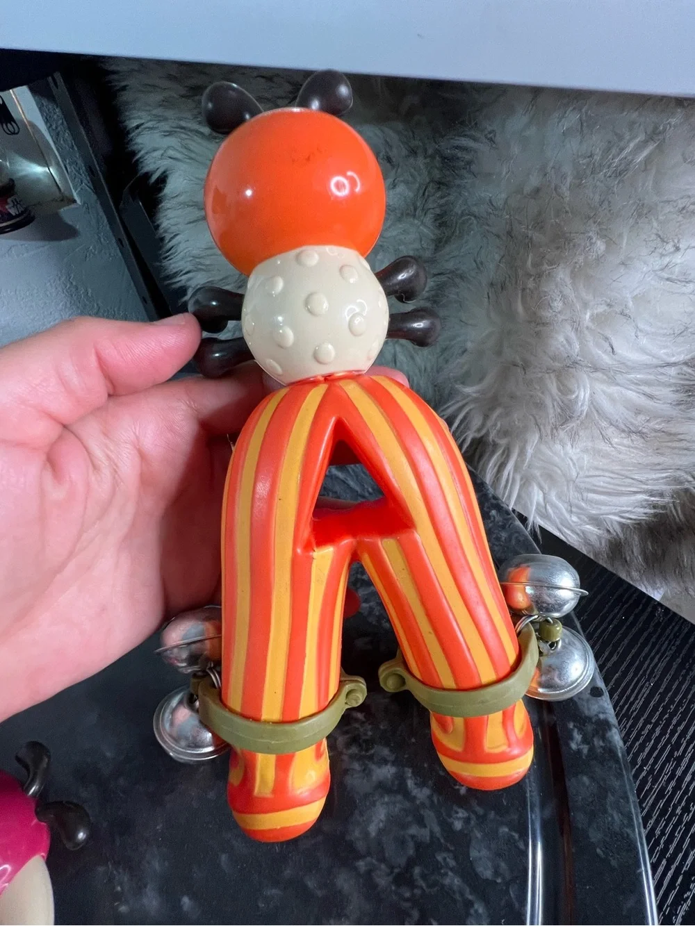 B. Toys Justb-byou Bug Bells 8” Worm Tambourine 5” Rattle Music Rattle & Shaker - Picture 7 of 8